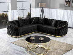 Graphite Chesterfield Corner Sofa
