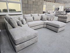 Grey Large U shape Sofa set